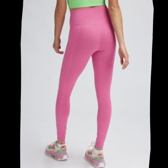 Sweaty Betty Leggings Super Sculpt High Rise 7/8 Side Pocket Pink M (8/10) NWT - Picture 6 of 16